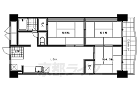 京都府京都市南区上鳥羽奈須野町（賃貸マンション3LDK・4階・49.74㎡） その2