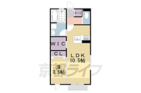 京都府京都市伏見区桃山水野左近西町（賃貸アパート1LDK・1階・40.45㎡） その2