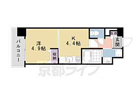 アクアプレイス京都洛南II 503 ｜ 京都府京都市南区吉祥院九条町（賃貸マンション1DK・5階・24.89㎡） その2