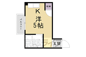 コーポサンライズ 107 ｜ 京都府京都市東山区大和大路五条下ル2丁目東入ル上梅屋町（賃貸マンション1R・1階・13.00㎡） その2