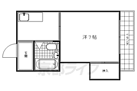 京都府京都市伏見区深草西浦町7丁目（賃貸マンション1K・1階・20.53㎡） その2