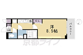 京都府京都市伏見区深草西浦町5丁目（賃貸マンション1K・5階・25.52㎡） その2