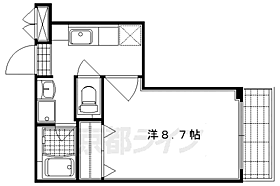 京都府京都市右京区嵯峨野清水町（賃貸マンション1K・1階・28.00㎡） その2