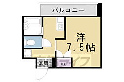 京阪本線 墨染駅 徒歩5分の賃貸マンション 4階1Kの間取り