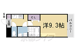 近鉄京都線 伏見駅 徒歩24分の賃貸アパート 2階1Kの間取り