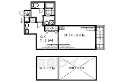 京阪本線 中書島駅 徒歩4分の賃貸マンション 3階1DKの間取り