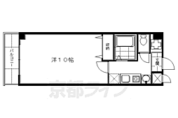京阪本線 伏見桃山駅 徒歩3分の賃貸マンション 1階1Kの間取り