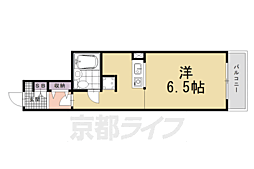 グラン・ドムール四条大宮 1Kの間取図画像