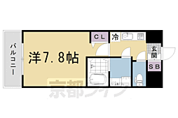 ダイワグレイスメゾン京都西七条 1Kの間取図画像