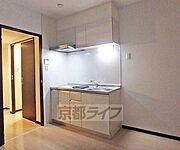 2口コンロのシステムキッチン。