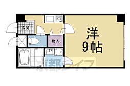 エテルノポッソ 1Kの間取図画像