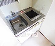 電化コンロ付きキッチン