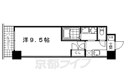 With京Seasons 1Kの間取図画像