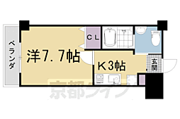 ルーミネス芦谷 1Kの間取図画像