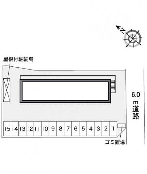 レオパレスパークサイドヒル 105｜茨城県龍ケ崎市藤ケ丘6丁目(賃貸アパート1LDK・1階・43.06㎡)の写真 その3