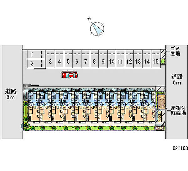 レオパレスクエスタ 210｜茨城県守谷市薬師台6丁目(賃貸アパート1K・2階・26.08㎡)の写真 その4