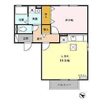 ベルソフィアB 103 ｜ 茨城県取手市藤代南2丁目4-8（賃貸アパート1LDK・1階・45.41㎡） その2