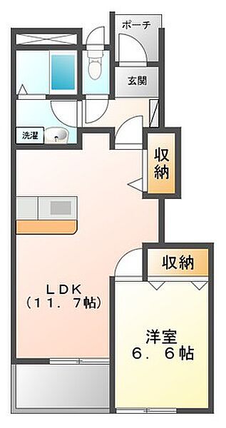 Ｓ＆Ｃ 102｜茨城県取手市白山4丁目(賃貸アパート1LDK・1階・44.73㎡)の写真 その2