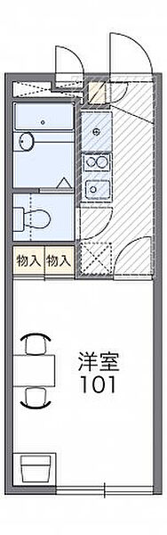 レオパレスソフィア中原 306｜茨城県取手市中原町(賃貸マンション1K・3階・19.87㎡)の写真 その2