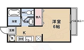 京都府京都市右京区山ノ内荒木町（賃貸アパート1K・2階・20.00㎡） その2