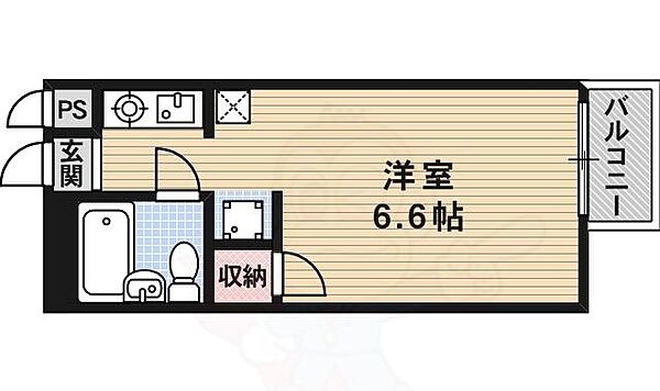 カツラフラット ｜京都府京都市西京区桂朝日町(賃貸マンション1R・3階・18.00㎡)の写真 その2