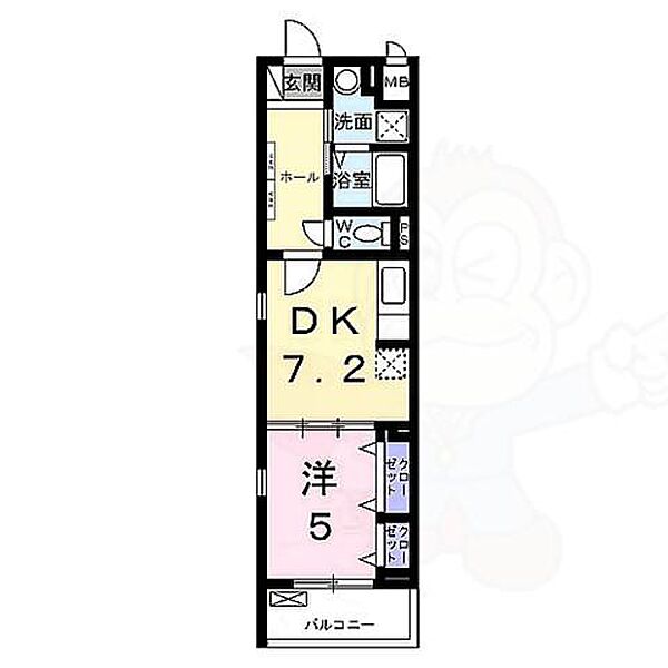 エムアイ ヒルズ ｜京都府京都市伏見区竹田北三ツ杭町(賃貸マンション1DK・3階・35.17㎡)の写真 その2