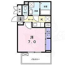 アロッジオ長岡京  ｜ 京都府長岡京市長岡１丁目（賃貸アパート1K・2階・25.83㎡） その2