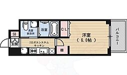 エステムプラザ京都三条大橋 2階1Kの間取り