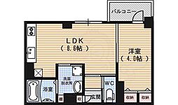 プリオーレ京都駅前 5階1LDKの間取り