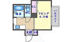 間取図画像 1K
