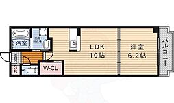 アビタシオン オンズアン 1階1LDKの間取り