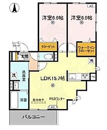 間取図画像 2LDK