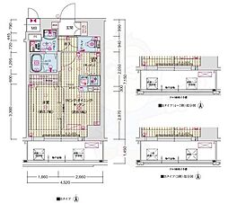 Asclaire京都西院 6階1LDKの間取り