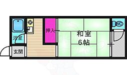 ピソ・シエテ1 2階1Kの間取り