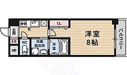 カスタリア京都西大路 5階1Kの間取り