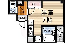 メゾンヒコヤ 2階1Kの間取り