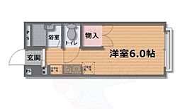 プロヴィデンス 2階1Kの間取り