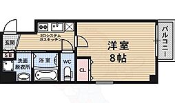 グランドパレス大宮五条 9階1Kの間取り