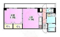 エテルノポッソ 3階1LDKの間取り