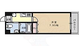 ディアネス西院 1Kの間取図画像