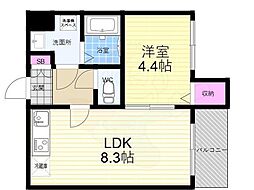 間取図画像 1LDK