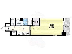ESPLACEKYOTORAKUNAN 1Kの間取図画像