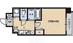 スワンズ京都七条リベルタ 1Kの間取図画像