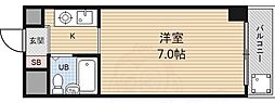 フォンテーヌ81 ワンルームの間取図画像