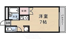 グレイシー西ノ京 1Kの間取図画像