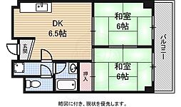 ハウスS&Y 2DKの間取図画像
