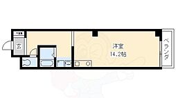 エクセタコート ワンルームの間取図画像