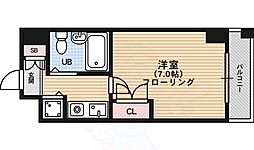 ジョイフル紫野 1Kの間取図画像
