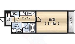 コンセールロワン 1Kの間取図画像