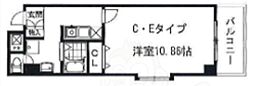 メディナ三条室町 1Kの間取図画像